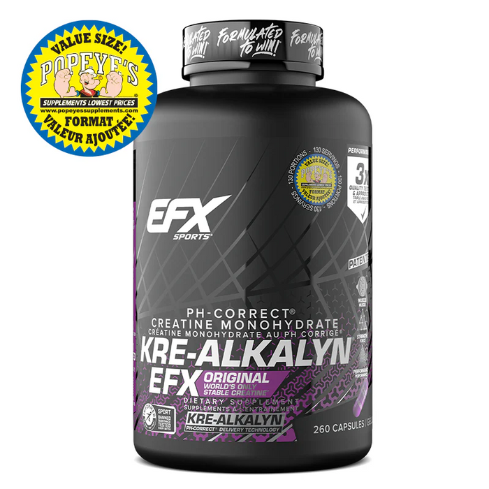 EFX Sports Kre-Alkalyn 260 cap (130 Servings)