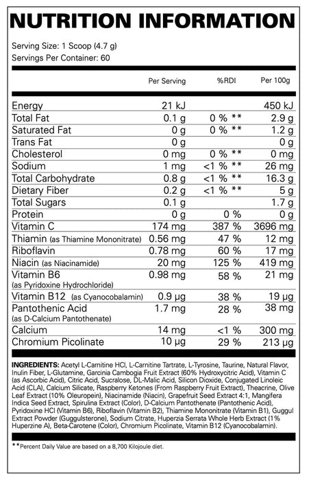 EHP Labs Oxy Shred 270g-358g (60 Servings)