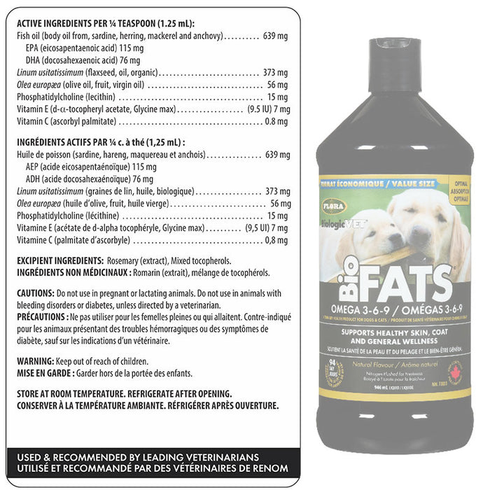 Flora BioFATS® Omega 3-6-9 946ml