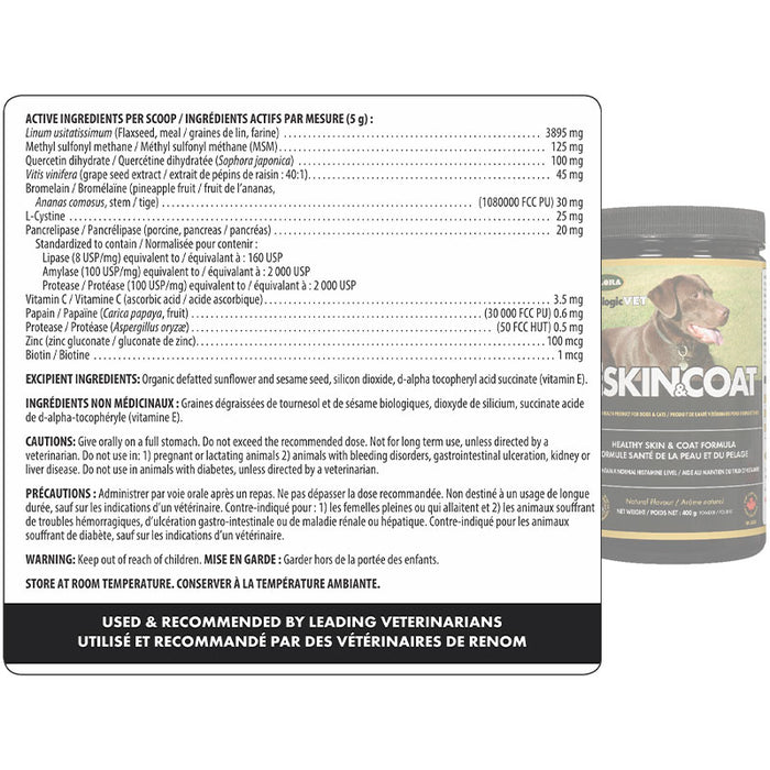 Flora BioSKIN&COAT® Natural Antihistamine 400g