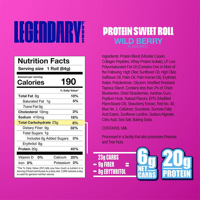Legendary Foods Protein Sweet Roll (Single)