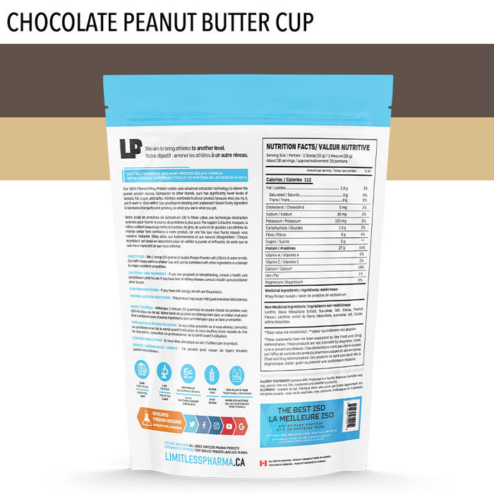 Limitless Pharma Whey Isolate 2lb (30 Servings)