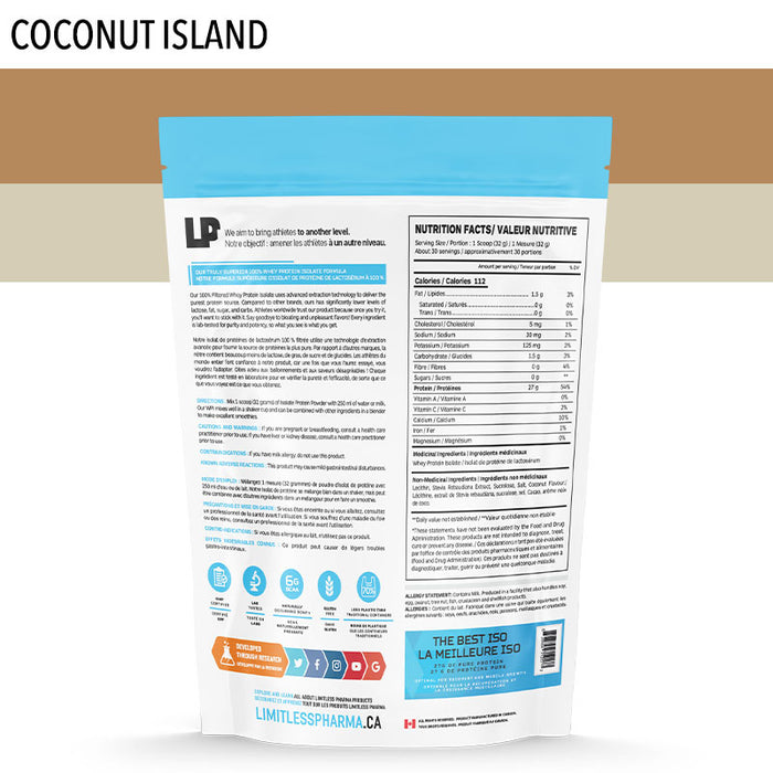 Limitless Pharma Whey Isolate 2lb (30 Servings)