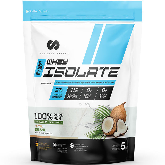 Limitless Pharma Whey Isolate 5lb (72 Servings)