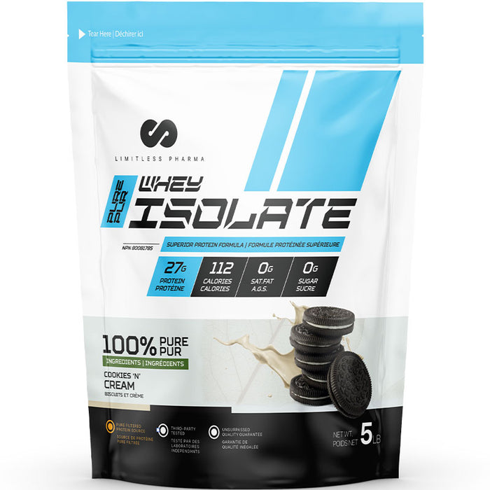 Limitless Pharma Whey Isolate 5lb (72 Servings)