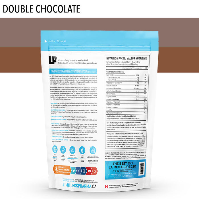 Limitless Pharma Whey Isolate 5lb (72 Servings)