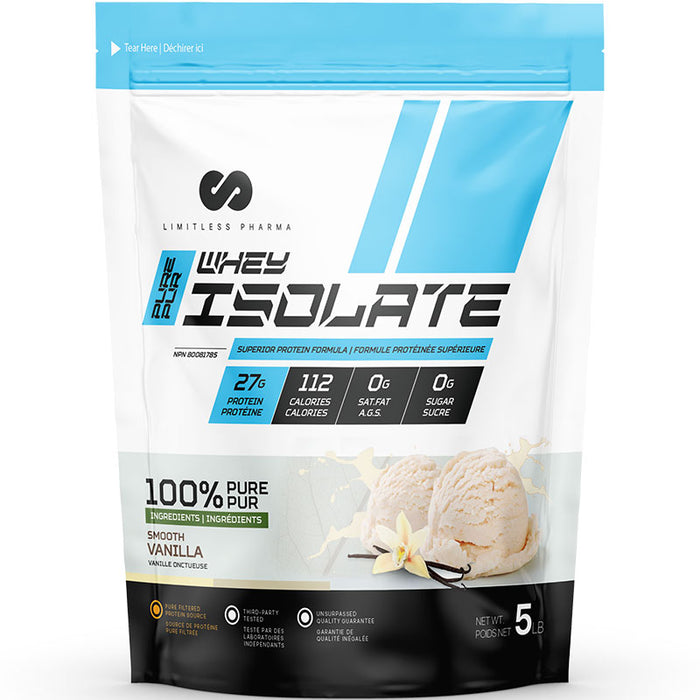 Limitless Pharma Whey Isolate 5lb (72 Servings)