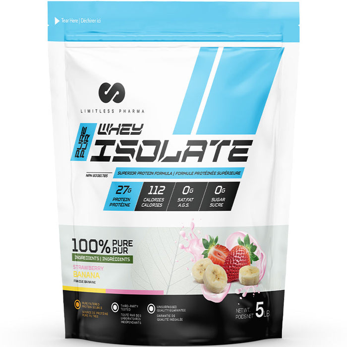 Limitless Pharma Whey Isolate 5lb (72 Servings)