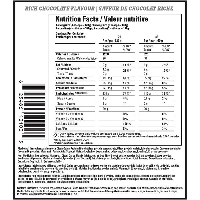 Mammoth MASS 15lb (21 Servings)