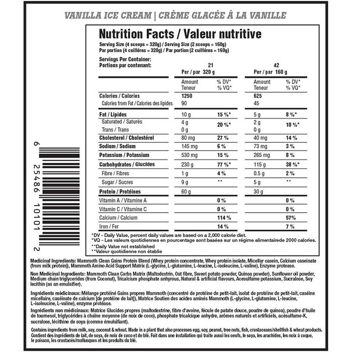 Mammoth MASS 15lb (21 Servings)