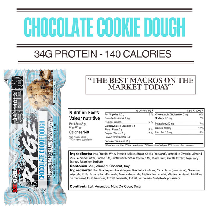 ME BAR Rage Protein Bar (Box of 12)