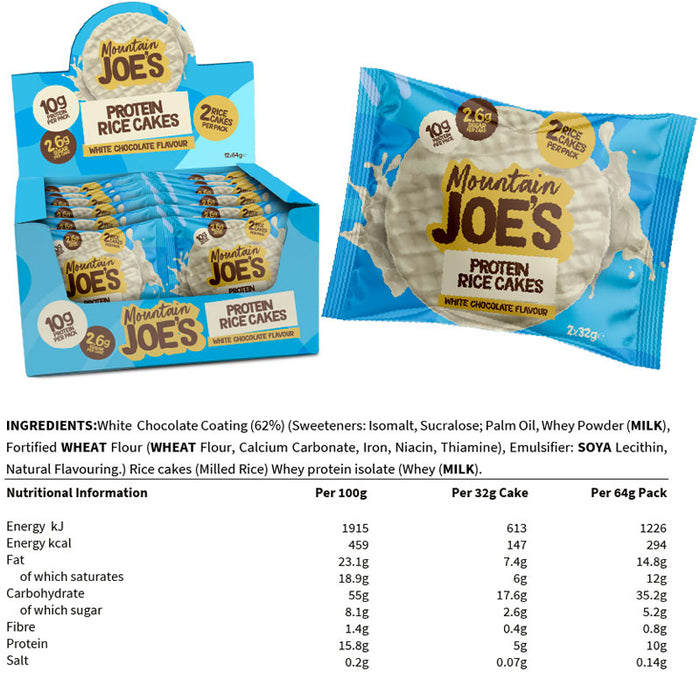 Mountain Joe's Protein Rice Cake (Box of 2X12)