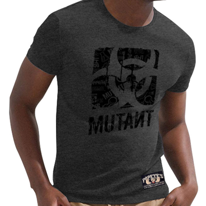 Popeye's Mutant Shirt Grey with Black Logo
