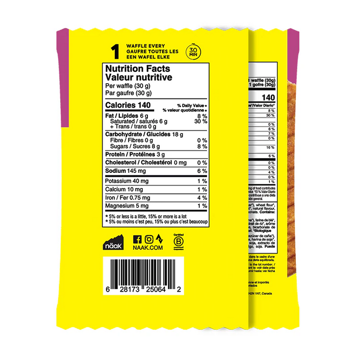 näak Ultra Energy Waffle 30g (1 Serving)