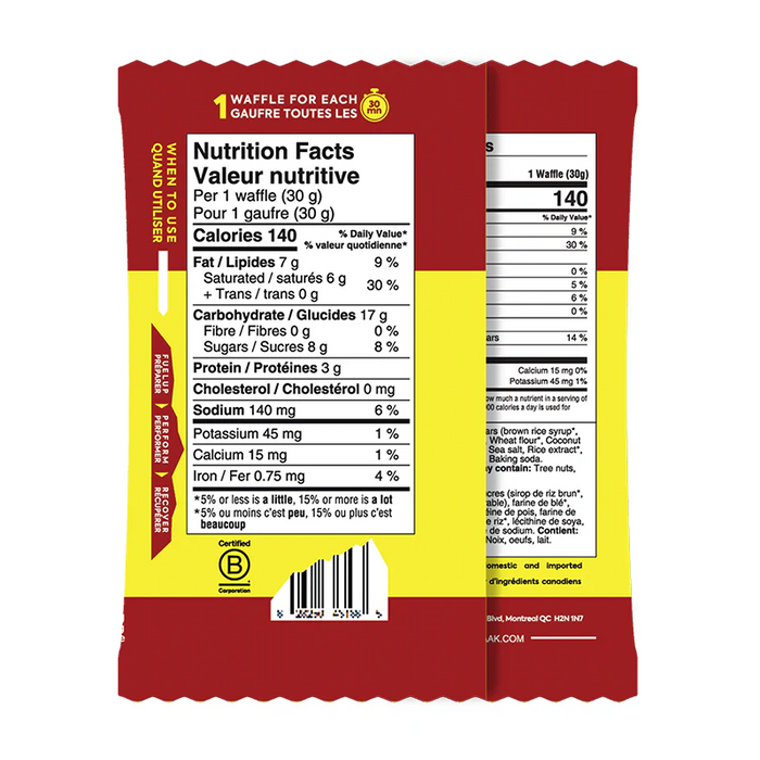 näak Ultra Energy Waffle BOX 12x30g (12 Servings)