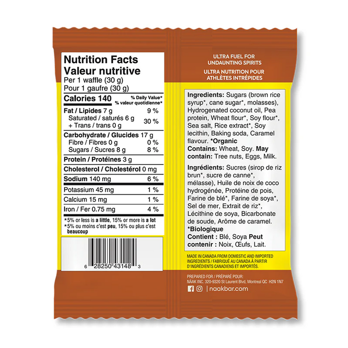 näak Ultra Energy Waffle BOX 12x30g (12 Servings)