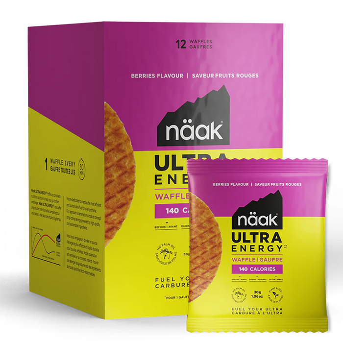 näak Ultra Energy Waffle BOX 12x30g (12 Servings)