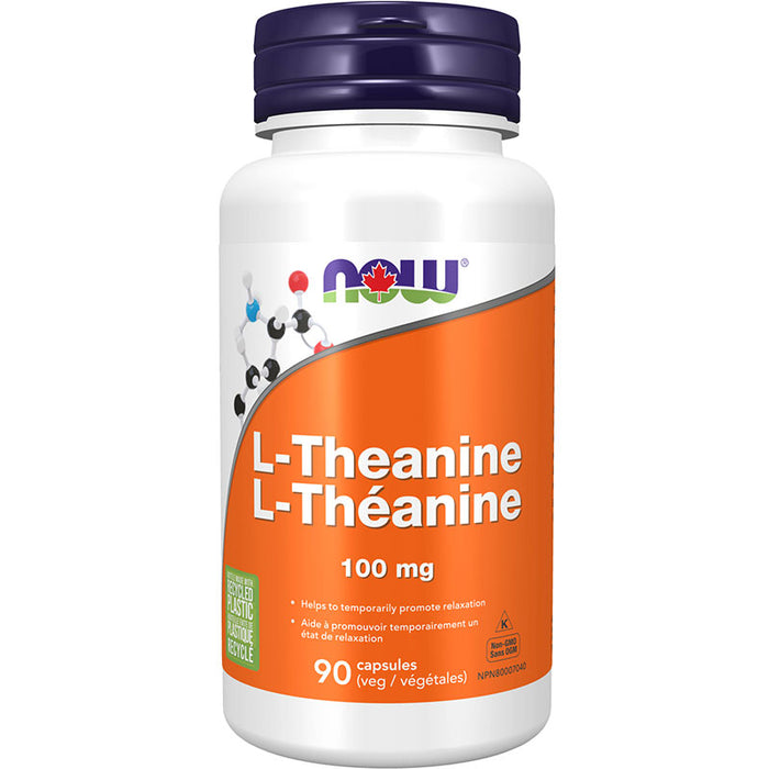 NOW L Theanine 100mg 90 cap (90 Servings)