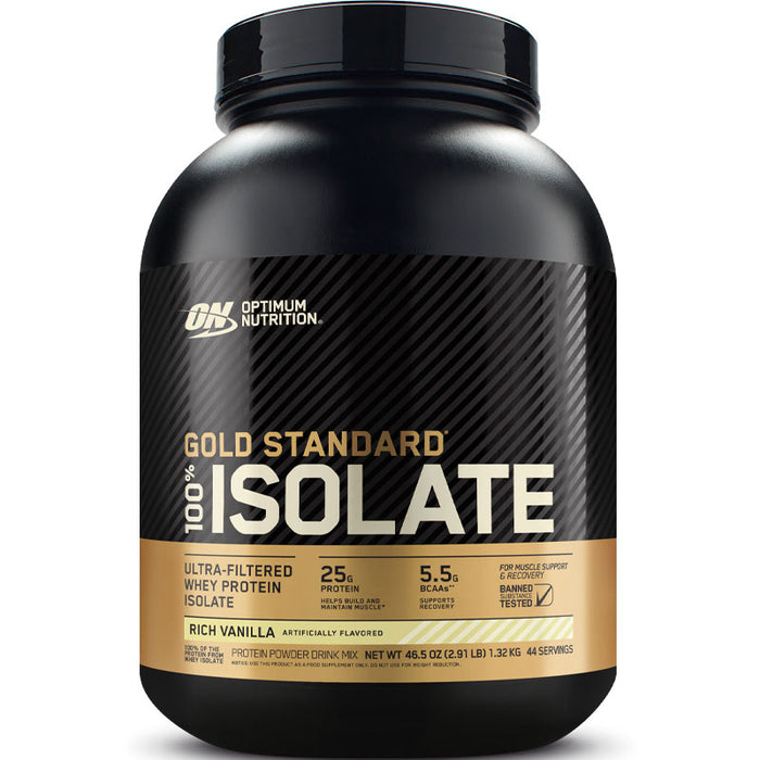 Optimum Nutrition Gold Standard 100% Isolate 2.91- 3lb (44 Servings)