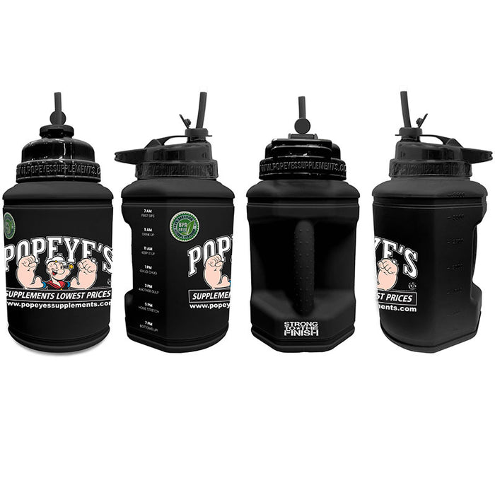 Popeye's Rubberized Flip-N-Sip 1 Gallon Power Jug