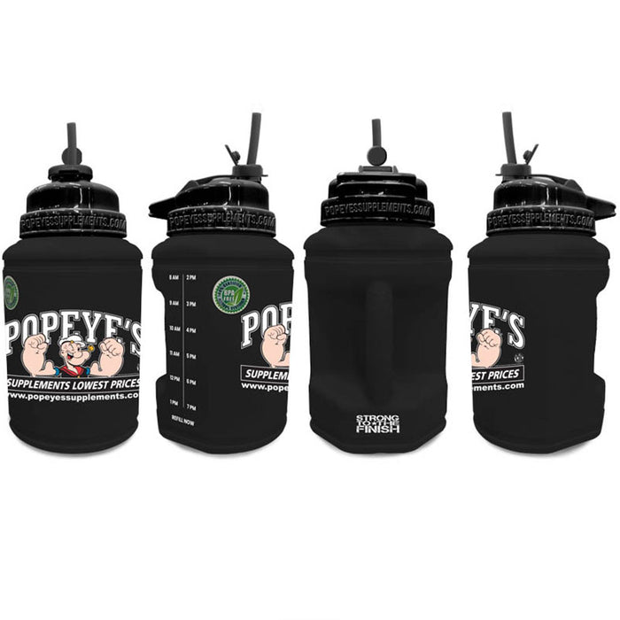 Popeye's Rubberized Flip-N-Sip 1/2 Gallon Power Jug