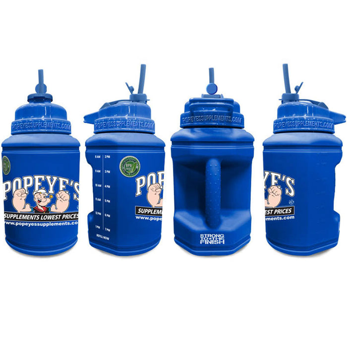 Popeye's Rubberized Flip-N-Sip 1/2 Gallon Power Jug