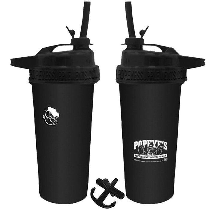 Popeye's Creme Rubberized Flip-N-Sip Shaker