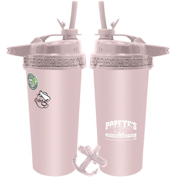 Popeye's Creme Rubberized Flip-N-Sip Shaker