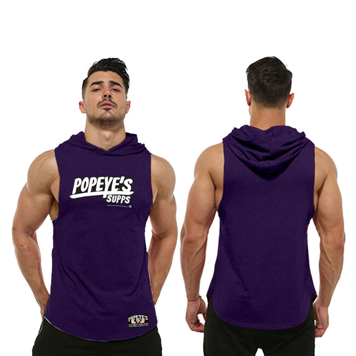 Popeye's Sleeveless Hoodie 'Supps' Purple