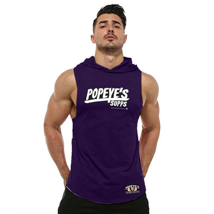 Popeye's Sleeveless Hoodie 'Supps' Purple