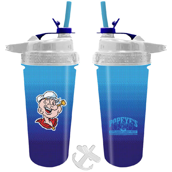 Popeye's Stainless Steel 25oz Flip-N-Sip Shaker