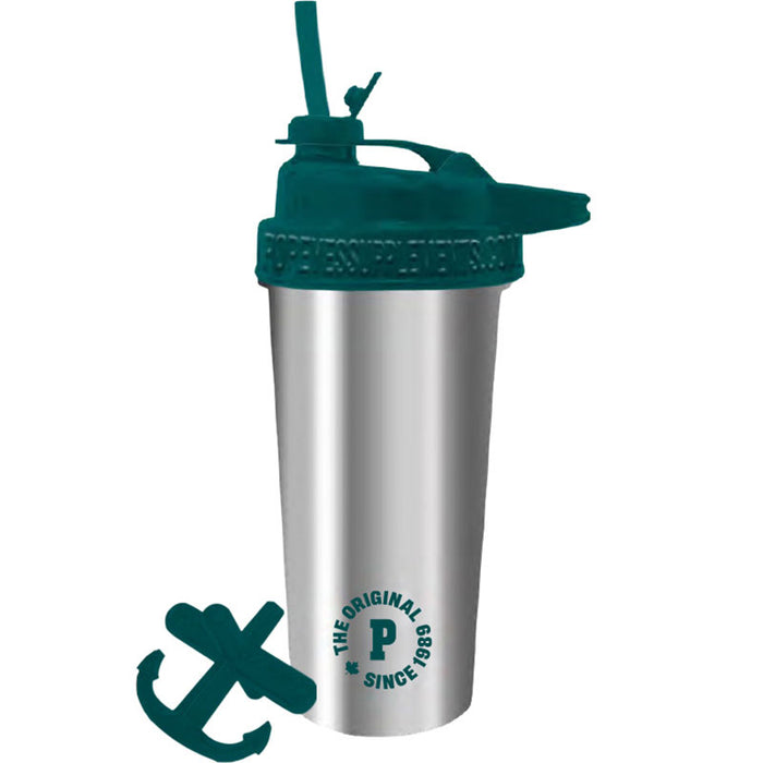 Popeye's Stainless Steel Shaker 32oz Silver Series