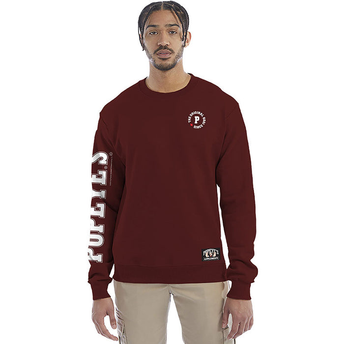 Popeye's Crew-Neck "The Original" Maroon