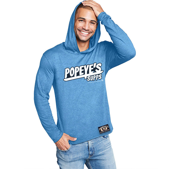 Popeye's TShirt Hoodie Popeye's Supps Blue