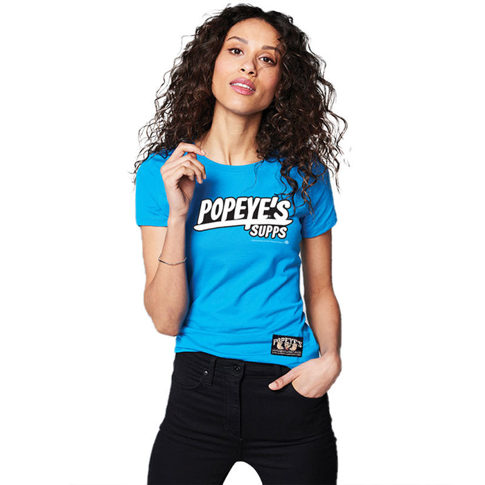 Popeye's Women's Shirt Popeye's Supps Blue