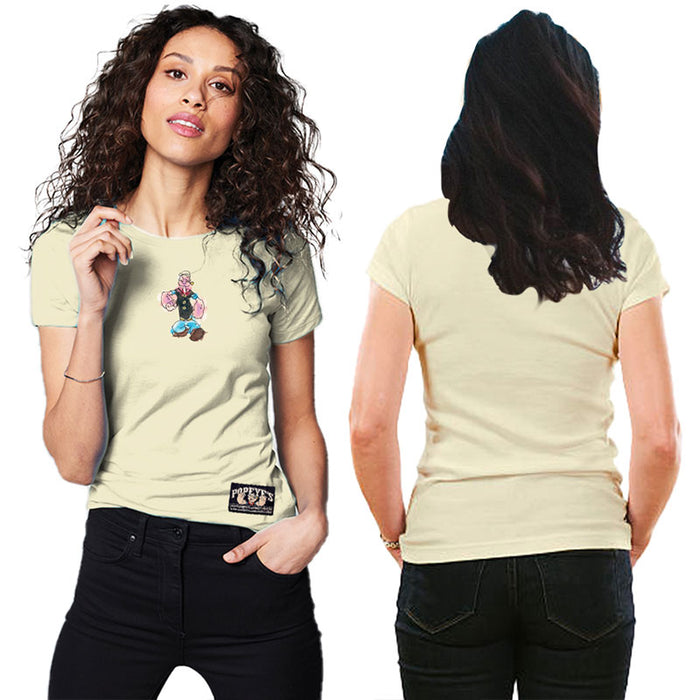 Popeye's Women's Shirt 'Walking' Light Yellow