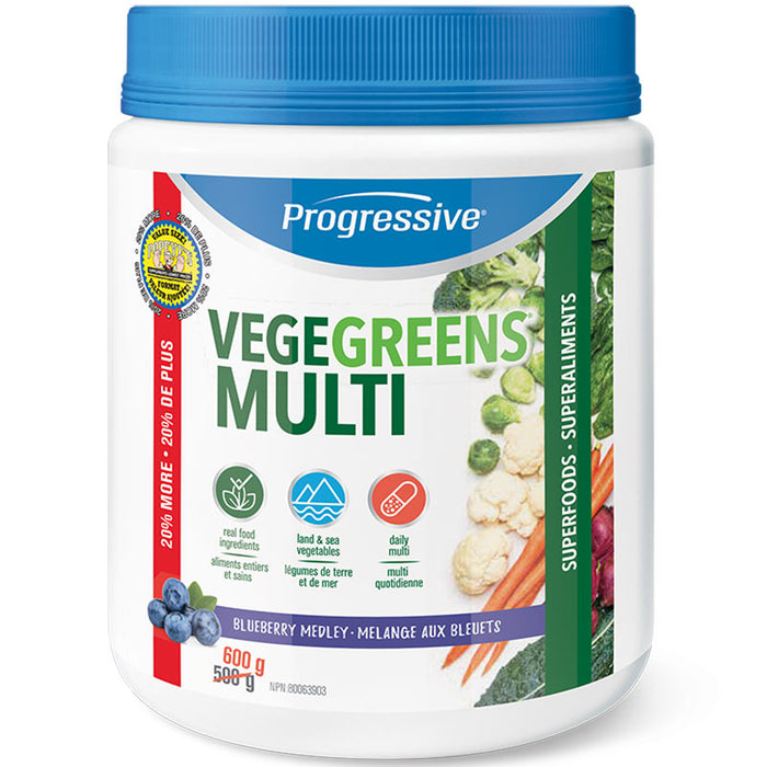 Progressive VegeGreens Multi 600g (60 Servings)