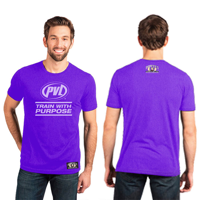 Popeye's PVL Shirt "Train with Purpose" Purple