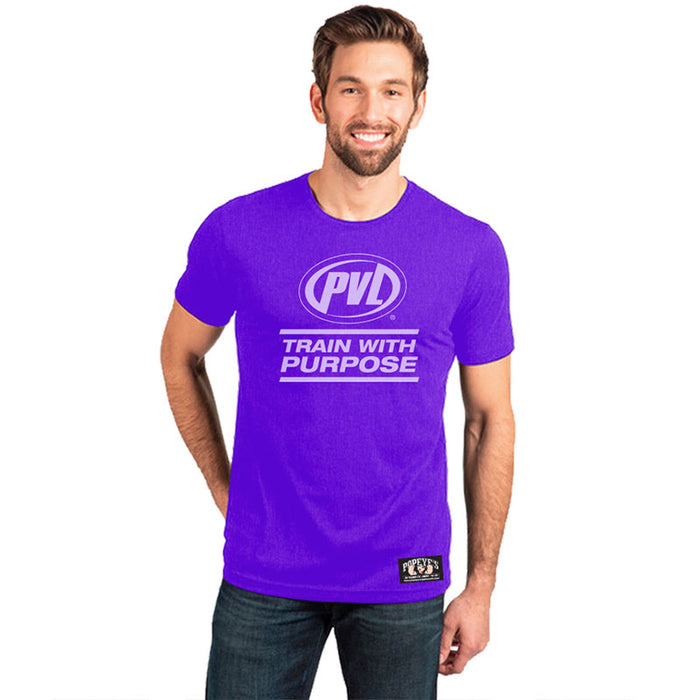 Popeye's PVL Shirt "Train with Purpose" Purple