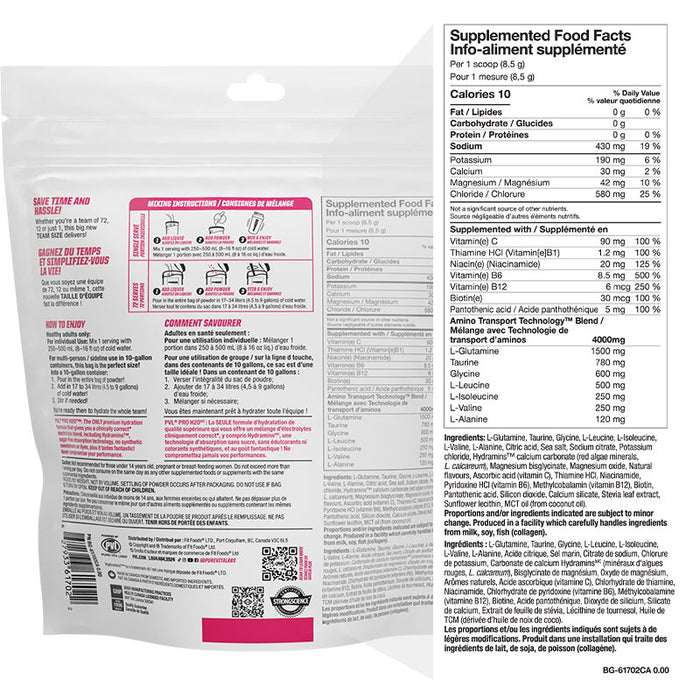 PVL PROH20 ( 72 servings)