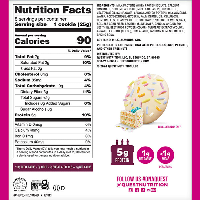Quest Nutrition Frosted Cookie (Box of 8)