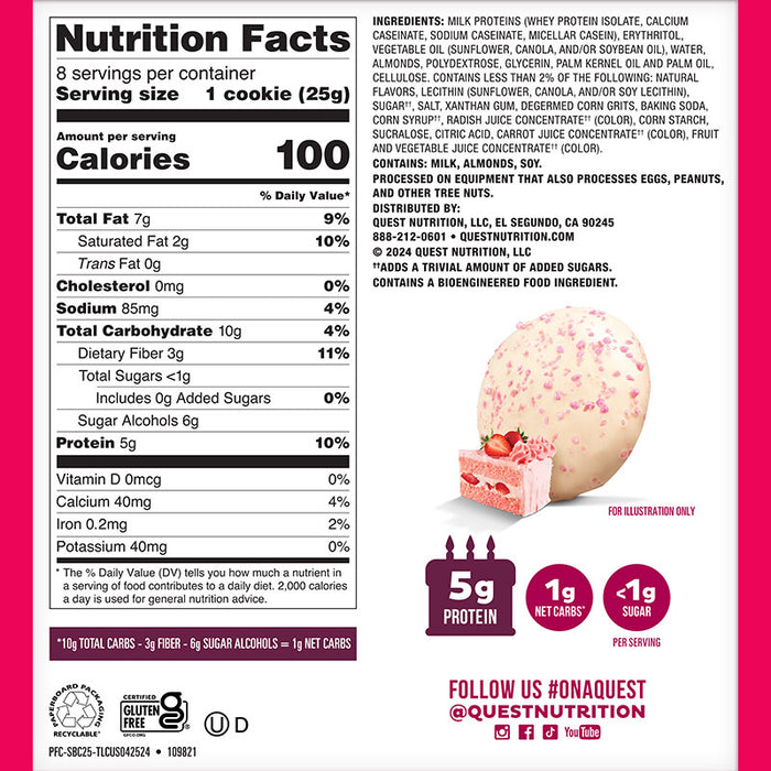 Quest Nutrition Frosted Cookie (Box of 8)