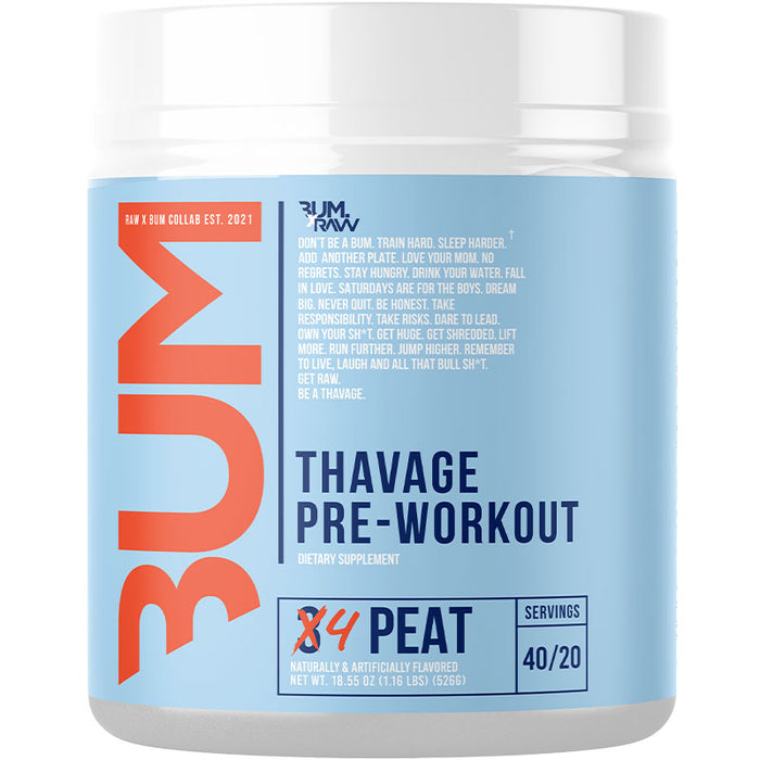 RAW CBUM Thavage Pre-Workout 520g (20/40 Servings)