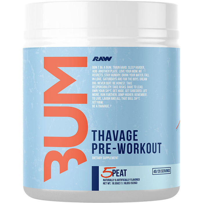 RAW CBUM Thavage Pre-Workout 520g (20/40 Servings)