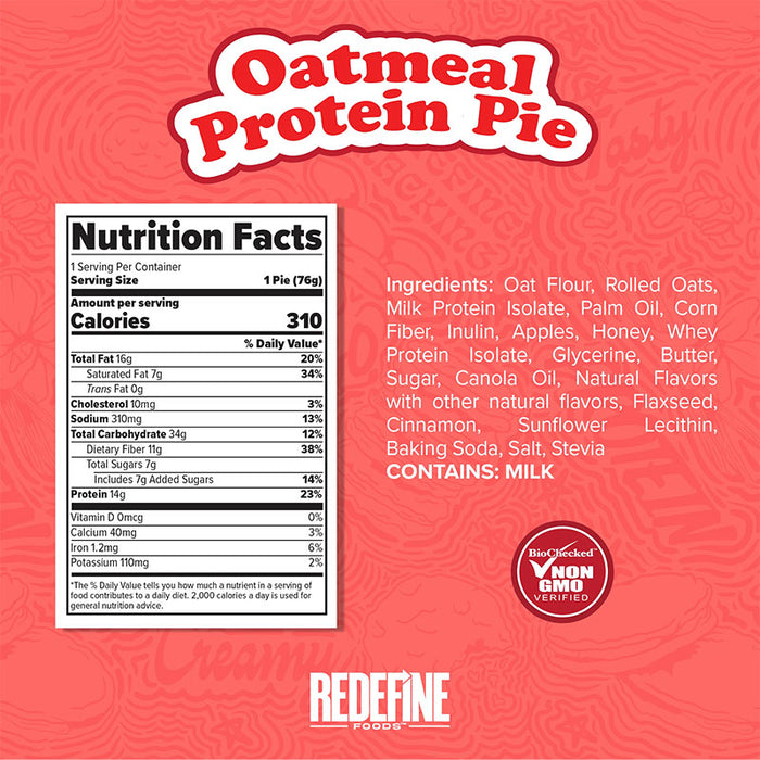 Redefine Oatmeal Protein Pie