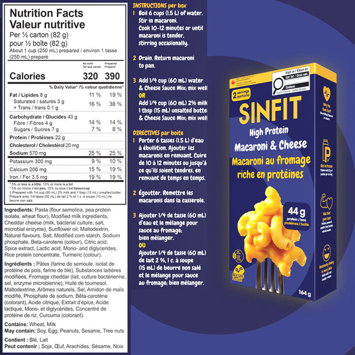 SinFit Protein Macaroni & Cheese