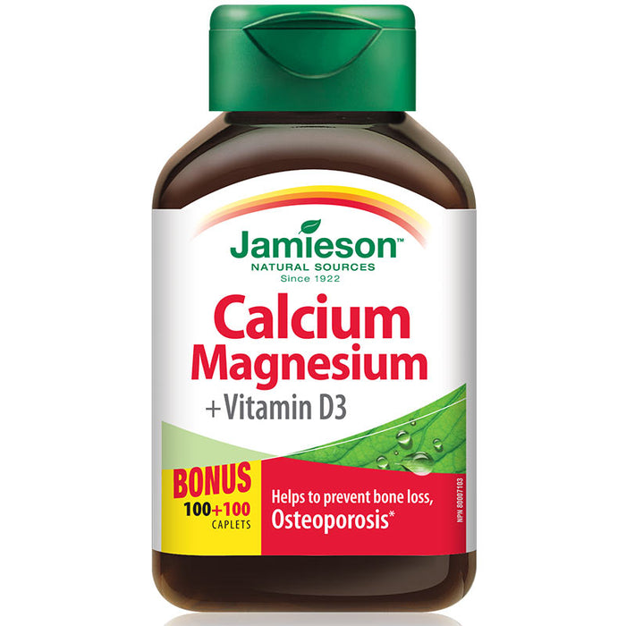 Jamieson Calcium Magnesium + D3 200 cap