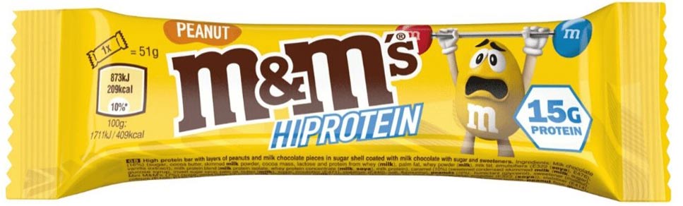 Hi Protein M&M Peanut Bar (Single)