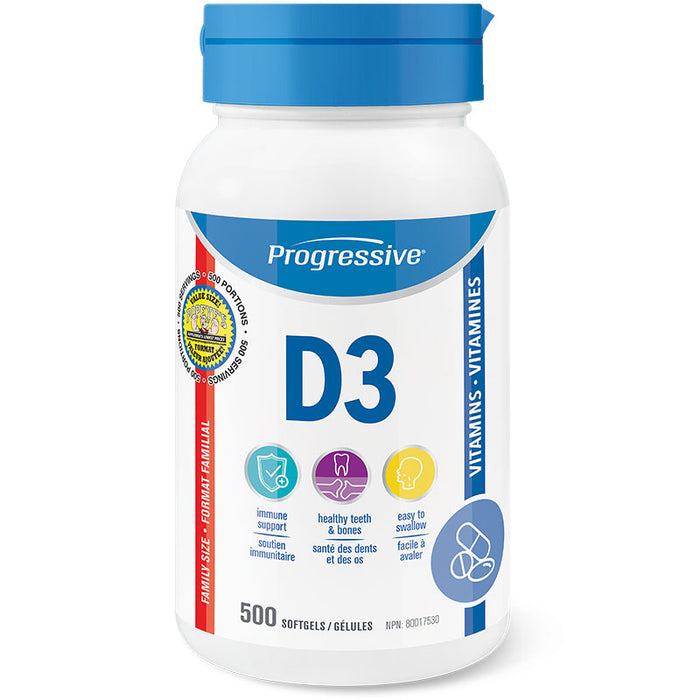 Progressive Vitamin D3 500ct (500)