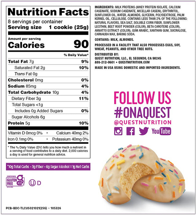 Quest Nutrition Frosted Cookie (Box of 8)